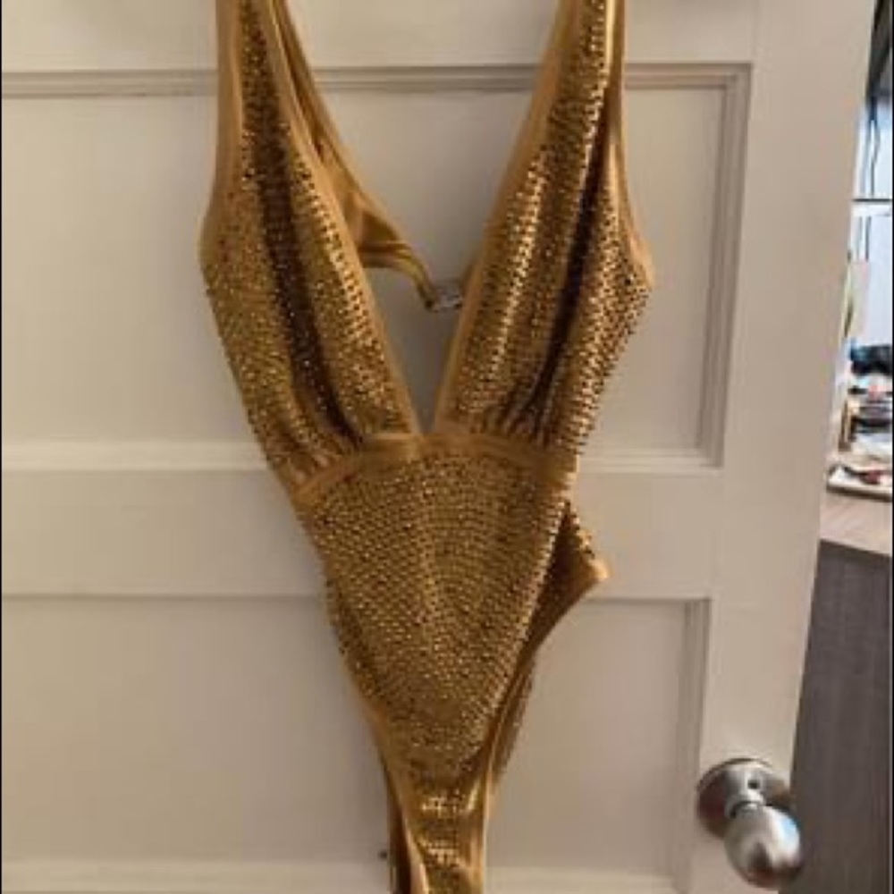 Hot Miami Style Crystal Swimsuit - Picture 3 of 5
